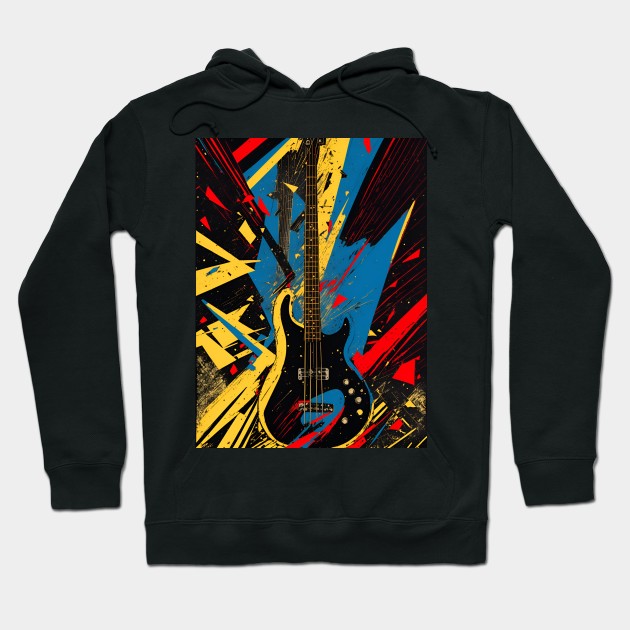 Cosmic Bass Riff: Shattering Musical Dimensions for bass player Hoodie by star trek fanart and more